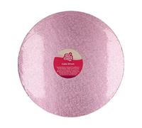 FunCakes Cake Drum rond Ø35,5 cm - Rose : Cake Drum rond, base pour la présentation de gâteaux, haute qualité, aspect luxueux, 1 pièce.