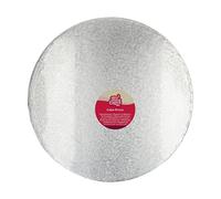 FunCakes Cake Drum Rond Ø40,5 cm - Argent : Cake Drum Rond, Base pour présenter des gâteaux, Haute qualité, Aspect luxueux, 1 pièce.