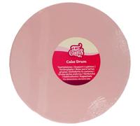 FunCakes Cake Drum Round Ø30 cm - Pastel Pink: Support à Gâteau Rond, Plateau de Présentation pour Gâteaux en Carton, 12 MM, Lot de 1.