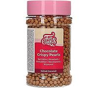 FunCakes Chocolate Crispy Pearls, Billes en chocolat, Salted Caramel, 155 g