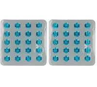 FunCakes Comestible Jelly Diamonds Sky Blue: Prêt à l'emploi pour la décoration de gâteaux, parfait pour les gâteaux élégants d'anniversaire et de mariage, les cupcakes et autres, Set/20 (Lot de 2)