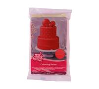 FunCakes Covering Paste Red: Pâte à Sucre de Couverture Rouge, Pâte de Décoration pour Gâteaux - 500 g