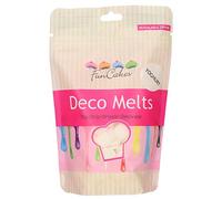 FunCakes Deco Melts Glaçage Saveur Yaourt Goût Délicieux Facile à Fondre Parfait pour Drip Cakes/Sucette/Chocolat/Halal Emballage Refermable 250 g