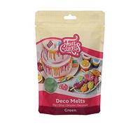 FunCakes Deco Melts Grün - Trempez, coulez, arrosez et décorez ! Faire fondre brièvement au micro-ondes ou au bain-marie , 250 g
