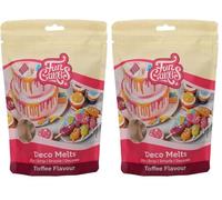 FunCakes Deco Melts Saveur Toffee Caramel - Faire fondre au micro-ondes et verser sous toutes les formes. Faites des bonbons, des sucettes et décorez des gâteaux et des cupcakes! sans AZO. 250 g.