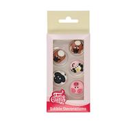 FunCakes Décorations en sucre Animaux de la ferme: Prêt à l'emploi pour la décoration de gâteaux, Parfait pour les petits gâteaux, les muffins et plus, Certifié sans gluten, Set / 12