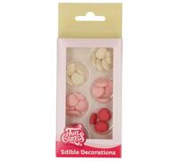 FunCakes Décorations en Sucre Hearts Small Assorti: Prêt à l'emploi pour la décoration de gâteaux, pour les cupcakes, les muffins et autres, Edible Decorations - Set/30