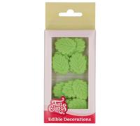 FunCakes Décorations en Sucre Leaves: Prêt à l'emploi pour la décoration de gâteaux, pour les cupcakes, les muffins et autres, Edible Decorations - Set/12