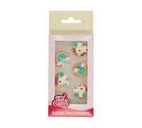 FunCakes Décorations en Sucre Licorne & Arc-en-ciel: Prêt à l'emploi pour la décoration de gâteaux, pour les cupcakes, les muffins et autres, Edible Sugar Decorations Unicorn & Rainbow - Set/12