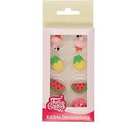 FunCakes Décorations en Sucre Tropical: Prêt à l'emploi pour la décoration de gâteaux, pour les cupcakes, les muffins et autres, Edible Sugar Decorations - Set/8