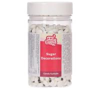 FunCakes Décorations en Sucre Vrac Yeux: Prêt à l'emploi pour la décoration de gâteaux, pour les cupcakes, les muffins et autres, Edible Sugar Decorations - 200g