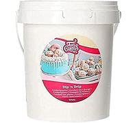 FunCakes Dip 'n Drip Blanc: drip pour gâteaux, bon goût, parfait pour la décoration de gâteau, drip cake. 1 kg.