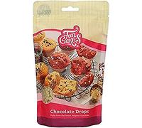 FunCakes Drops Chocolat Blanc: délicieuses pépites de chocolat stables au four à ajouter aux gâteaux, cupcakes, muffins ou biscuits, véritable chocolat belge, Halal. 350 g.