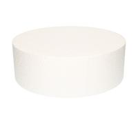 FunCakes - Dummy Rond 25 cm Ø, 10 cm de Haut Support Polystyrène FC125RD Blanc