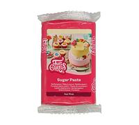 Funcakes Fondant à rouler dans de nombreuses couleurs différentes - 250 g - (rose vif)