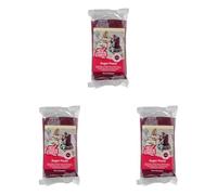 FunCakes Fondant Aubergine Chic: Gemakkelijk te Gebruiken, Gladde Textuur, Flexibel, voor Taartdecoratie, Halal, Koosjer en Glutenvrij 250 g (Lot de 3)