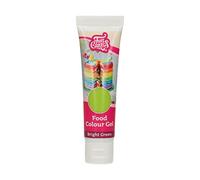 FunCakes Food Colour Gel Bright Green: Highly Concentrated Food Colouring for Batter, Cream, Fondant, Marzipan, Dough. Single Drips to Create Vibrant Colours. Halal. 30 g.