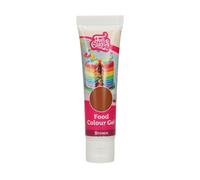 FunCakes Food Colour Gel Brown: Highly Concentrated Food Colouring for Batter, Cream, Fondant, Marzipan, Dough. Single Drips to Create Vibrant Colours. Halal. 30 g.