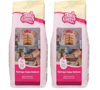FunCakes FunCakes Mix pour Génoise Deluxe: Facile à utiliser, génoise merveilleusement légère, parfaite pour la décoration de gâteau, qualité pâtissière, base de gâteau, Halal. 1 kg. 1.00 kg