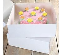 FunCakes Lot de 2 boîtes à gâteaux Blanco 32 x 32 x 11,5 cm Blanc 32 x 32 x 11 cm