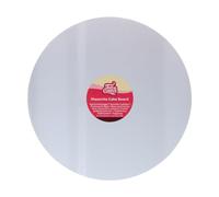 FunCakes Masonite Cake Board Rond Ø25 cm - Blanc : Cake Board rond, Base pour la présentation des gâteaux, Haute qualité, Aspect luxueux, 1 pièce.