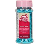 FunCakes Matte Sugar Rods XL, Vermicelles en Sucre, Türkis, 70 g