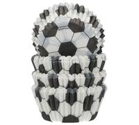 FunCakes Mini Baking Cups, Caissettes à Pâtisserie, Soccer, 100 Pièces | Caissettes Solides en Papier IngГraissable, Caissettes en Papier pour Muffins, Cupcakes, Pralines et Petits Fours, 34 x 23 mm