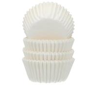 FunCakes Mini Baking Cups, Caissettes à Pâtisserie, White, 500 Pièces | Caissettes Solides en Papier IngГraissable, Caissettes en Papier pour Muffins, Cupcakes, Pralines et Petits Fours, 34 x 23 mm