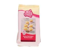 FunCakes Mix pour Crème au Beurre Meringue Suisse: facile à utiliser, crémeux, parfait pour la décoration de gâteaux, la couverture et le remplissage, la garniture sur les cupcakes. 400 g.