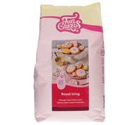 FunCakes Mix pour Glaçage Royal, facile à utiliser, pour la décoration de gâteaux et de biscuits, beau glaçage, ajoutez uniquement de l'eau, Halal. 4 kg