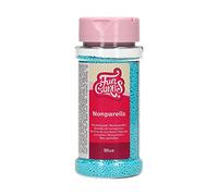 FunCakes Nonpareils Bleu: Sprinkles de gâteau, bon goût, parfait pour la décoration de gâteaux, des centaines et des milliers de sprinkles. 80 g.