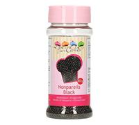 FunCakes Nonpareils Noir Sprinkles Bon Goût Parfait pour Décoration de Gateau 100 g