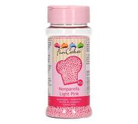 FunCakes Nonpareils Rose Clair Sprinkles pour Bon Goût Décoration de Gâteaux 80 g