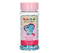 FunCakes Nonpareils Shark Mix Sprinkles pour Gâteau Bon Goût Parfait pour Décoration 80 g G42574