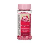 FunCakes Nonpareils, Vermicelles en Sucre, Dark Pink, 80 g
