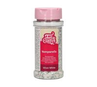 FunCakes Nonpareils, Vermicelles en Sucre, Silver White, 80 g