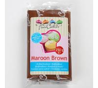 Funcakes Pâte à sucre brun Maroon brown 250g