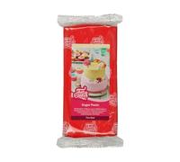 FunCakes Pâte à Sucre Fire Red: facile à utiliser, lisse, flexible, douce et pliable, parfaite pour la décoration de gâteaux, halal, casher et sans gluten. 1 kg