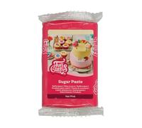 FunCakes Pâte à Sucre Hot Pink: facile à utiliser, lisse, flexible, douce et pliable, parfaite pour la décoration de gâteaux. Sans gluten. 250 g