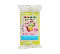 FunCakes Pâte à Sucre Lime Green Vert Facile à Utiliser Lisse Flexible Doux/Flexible Décoration de Gâteaux Halal Casher sans Gluten 270 g