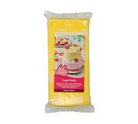 FunCakes Pâte à Sucre Mellow Yellow: facile à utiliser, lisse, flexible, douce et pliable, parfaite pour la décoration de gâteaux, halal, casher et sans gluten. 1 kg