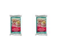 FunCakes Pâte à Sucre Mystic Turquoise: facile à utiliser, lisse, flexible, douce et pliable, parfaite pour la décoration de gâteaux, halal, casher et sans gluten. 250 g (Lot de 2)