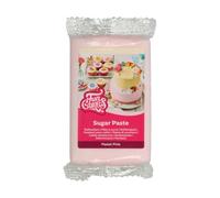 FunCakes Pâte à Sucre Pastel Pink: Facile à utiliser, lisse, flexible, douce et pliable, parfaite pour la décoration de gâteaux, Halal, casher et sans gluten. 250 g, 20 cm