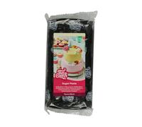 FunCakes Pâte à Sucre Raven Black: facile à utiliser, lisse, flexible, douce et pliable, parfaite pour la décoration de gâteaux, halal, casher et sans gluten. 1 kg