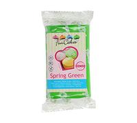 FunCakes Pâte à Sucre Spring Green Facile à Utiliser Lisse Flexible Doux Décoration de Gâteaux Halal Casher sans Gluten 250 g