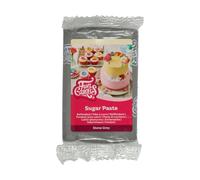 FunCakes Pâte à Sucre Stone Grey: Facile à utiliser, lisse, flexible, doux et pliable, parfait pour la décoration de gâteaux, Halal, casher et sans gluten. 250 g