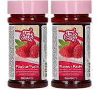 FunCakes Pâte Aromatisante Framboise: Arômes alimentaires, bon goût, parfait pour la décoration de gâteaux, convient pour la pâte et les garnitures. 120 g. (Lot de 2)