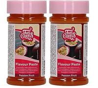 FunCakes Pâte Aromatisante Fruit de la Passion: arômes alimentaires, bon goût, parfait pour la décoration de gâteaux, convient pour la pâte et les garnitures. 120 g. (Lot de 2)