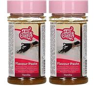 FunCakes Pâte Aromatisante Vanille: arômes alimentaires, bon goût, parfait pour la décoration de gâteaux, convient pour la pâte et les garnitures. 100g. (Lot de 2)