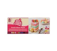 FunCakes Pâte Colorante Alimentaire Set/8: Différentes couleurs de pâte colorante alimentaire concentrée pour pâte, crème, pâte à sucre, pâte d'amande, pâte de modelage et pâte à fleurs. Halal.